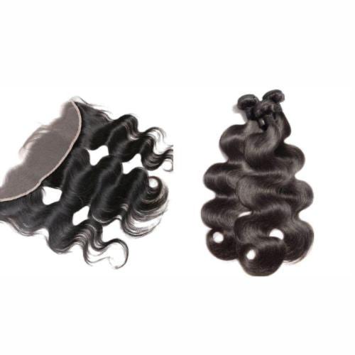 Bundles Lace Frontal 13*4 - Lisse, Wavy, Curly | 100% Virgin Hair